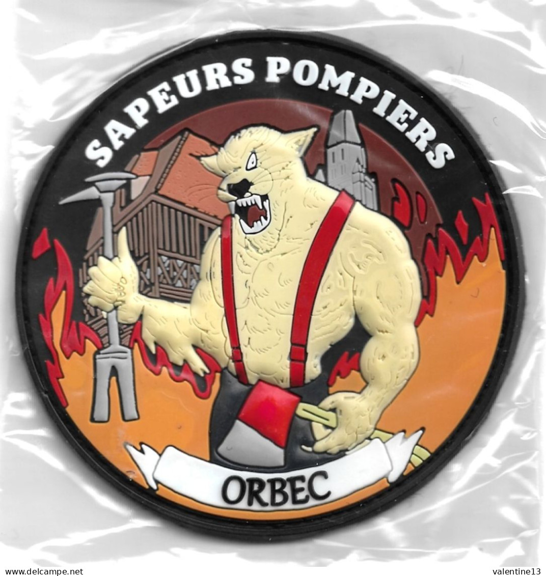 Ecusson PVC SAPEURS POMPIERS ORBEC 14 - Firemen