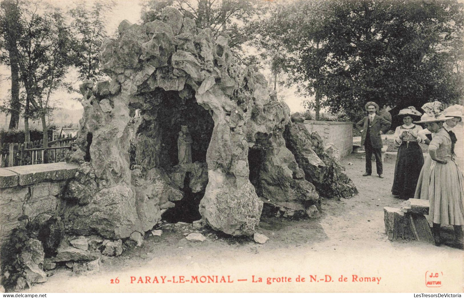 FRANCE - Paray Le Monial - La Grotte De Notre Dame De Romay - Carte Postale Ancienne - Paray Le Monial