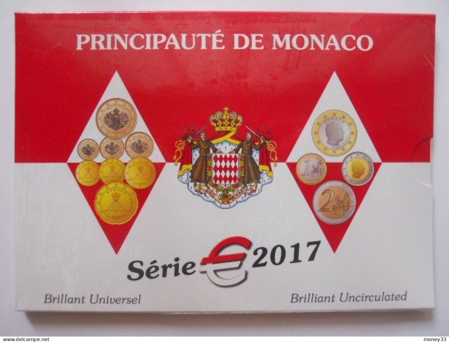 Brillant Universel ( BU) Série 2017 Monaco - Autres & Non Classés