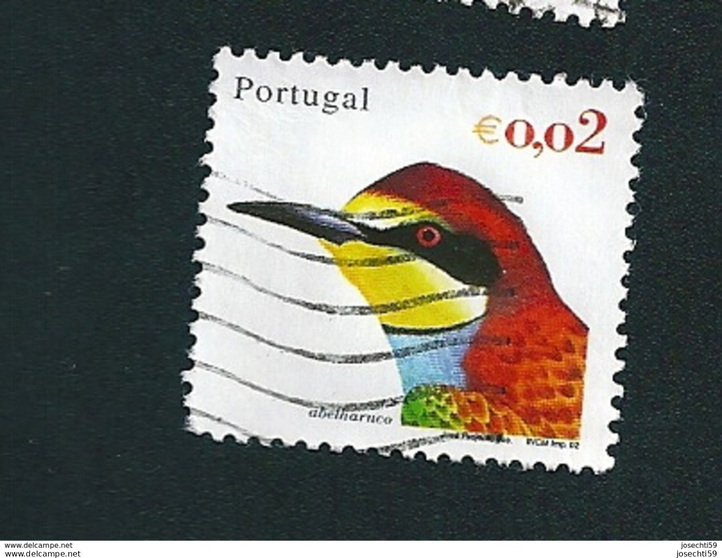 N° 2549 Oiseau Du Portugal Abelharuco   Oblitéré Timbre Portugal 2002 - Oblitérés