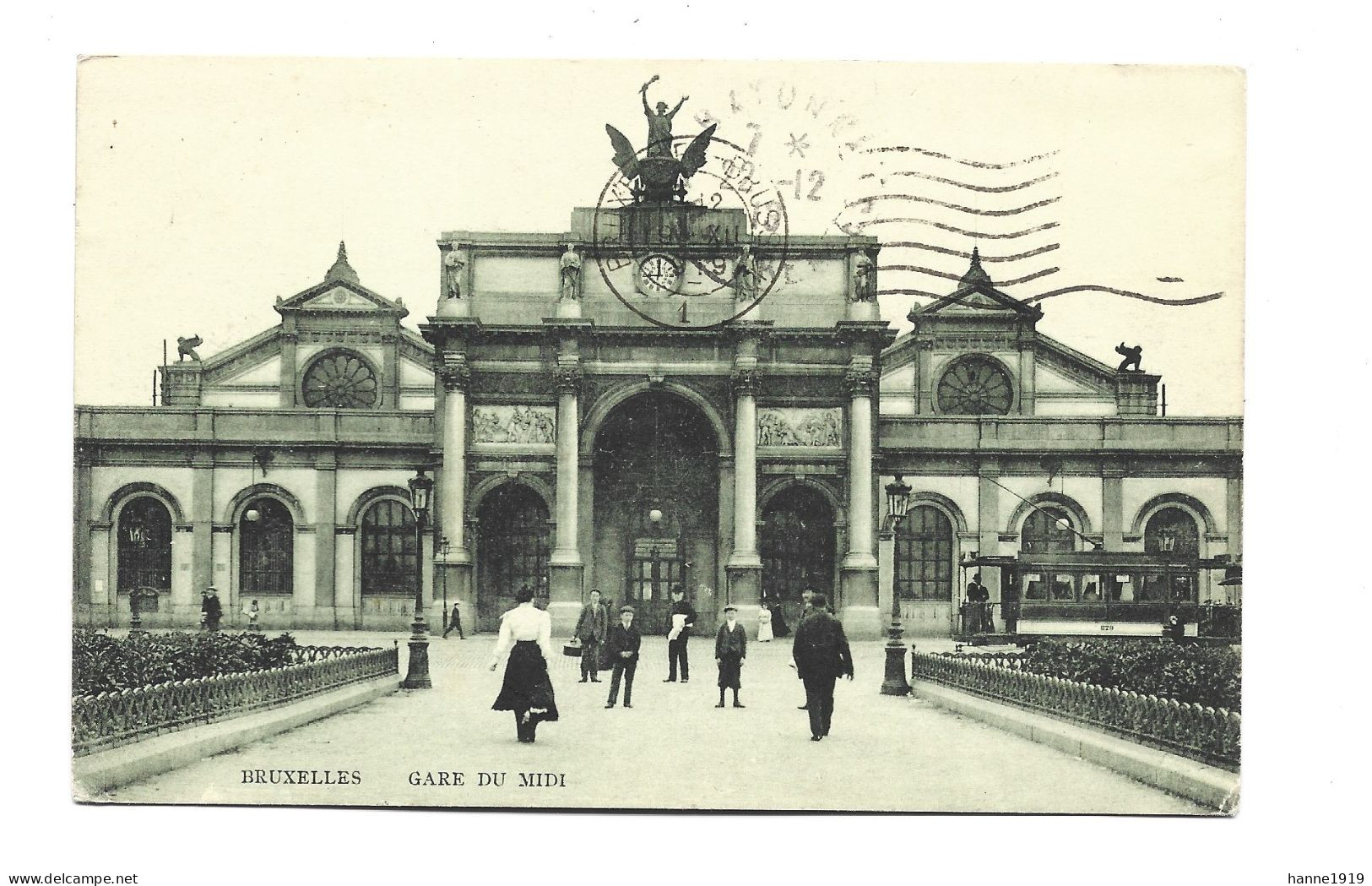 Bruxelles Gare Du Midi 1919 Brussel Htje - Transport (rail) - Stations
