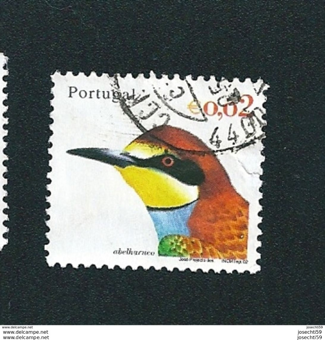 N° 2549 Oiseau Du Portugal Abelharuco   Oblitéré Timbre Portugal 2002 - Oblitérés