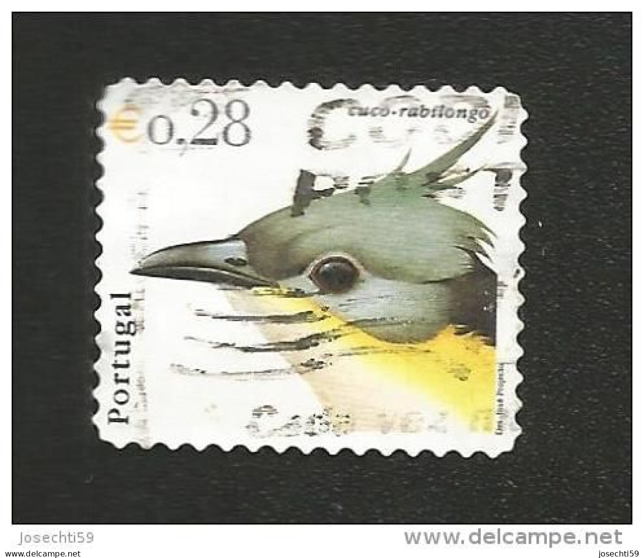 N° 2554 Oiseaux-Auto-adhésif Coucou Geai  Oblitéré Timbre  Portugal 2002 - Oblitérés