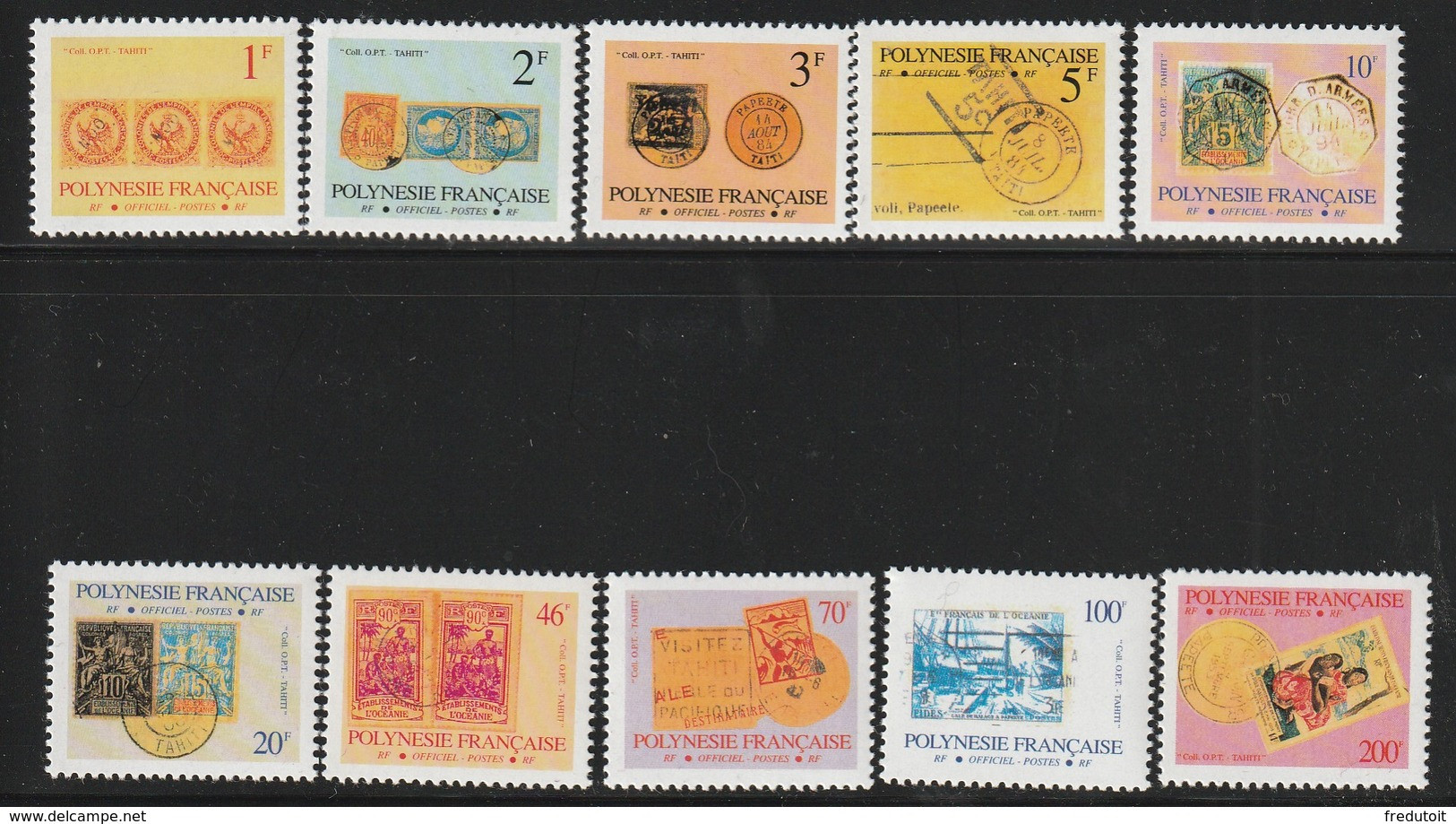 POLYNESIE - Timbres De Service  N° 16/25  ** (1993) - Service