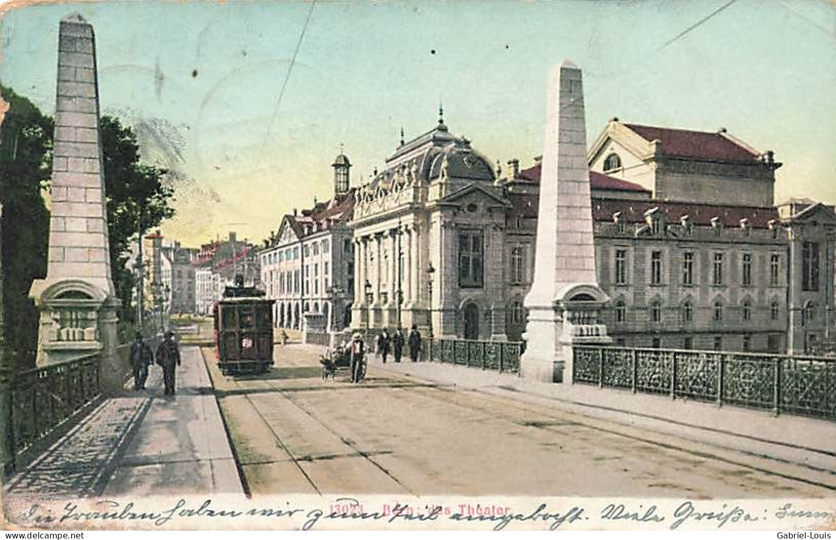 Bern Das Théater Tram 1905 - Bern