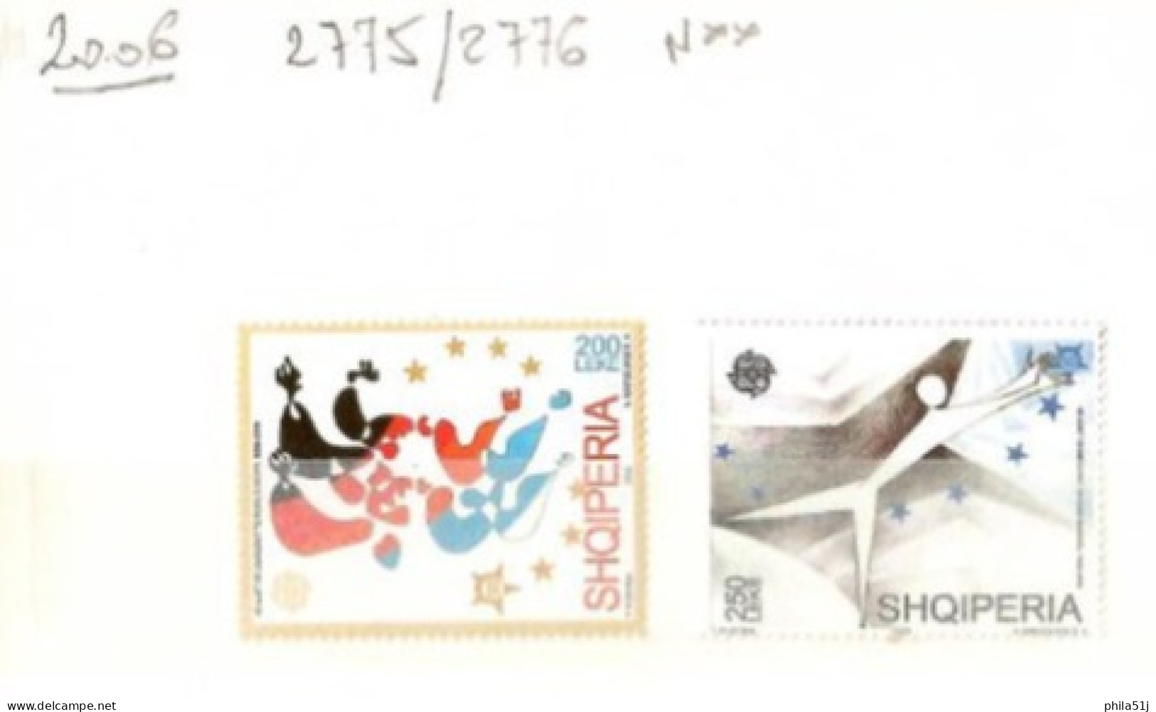 EUROPA  ALBANIE---ANNEE 2001 A 2006---NEUF** & OBL---1/3 DE COTE - Collections