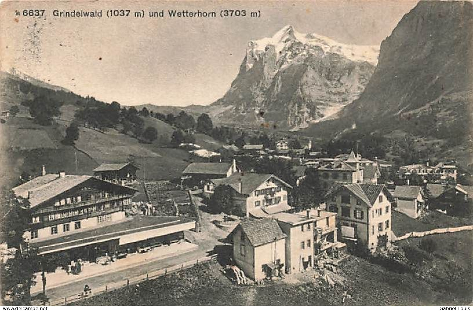 Grindelwald Und Wetterhorn 1913 - Grindelwald