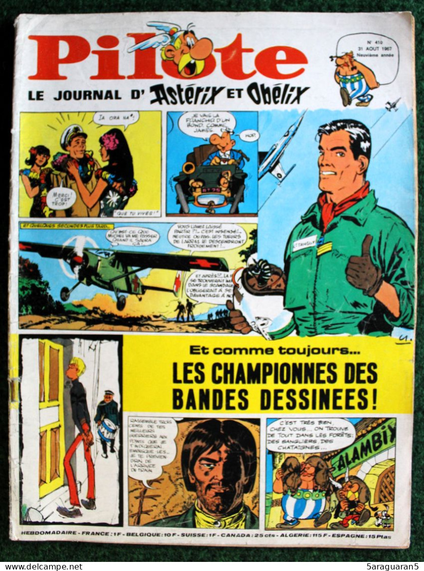 Magazine Pilote - N° 410 - 31 Août 1967 - Pilotorama : La Vie Secrète Des Grandes Steppes Sibériennes - Pilote