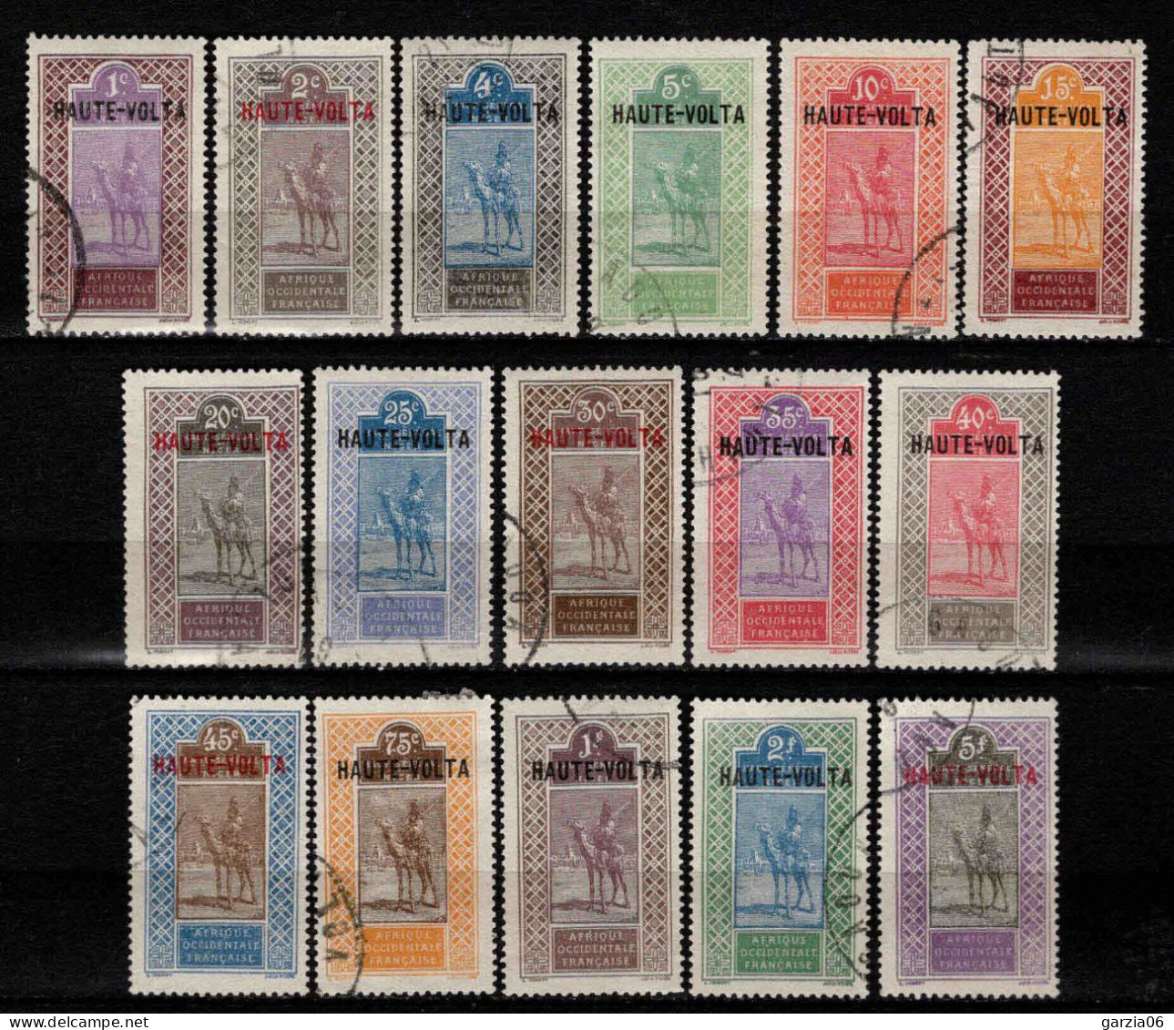 Haute Volta  - 1920  - Targui  - N° 1 à 17 Sauf 13 - Oblit - Used - Used Stamps