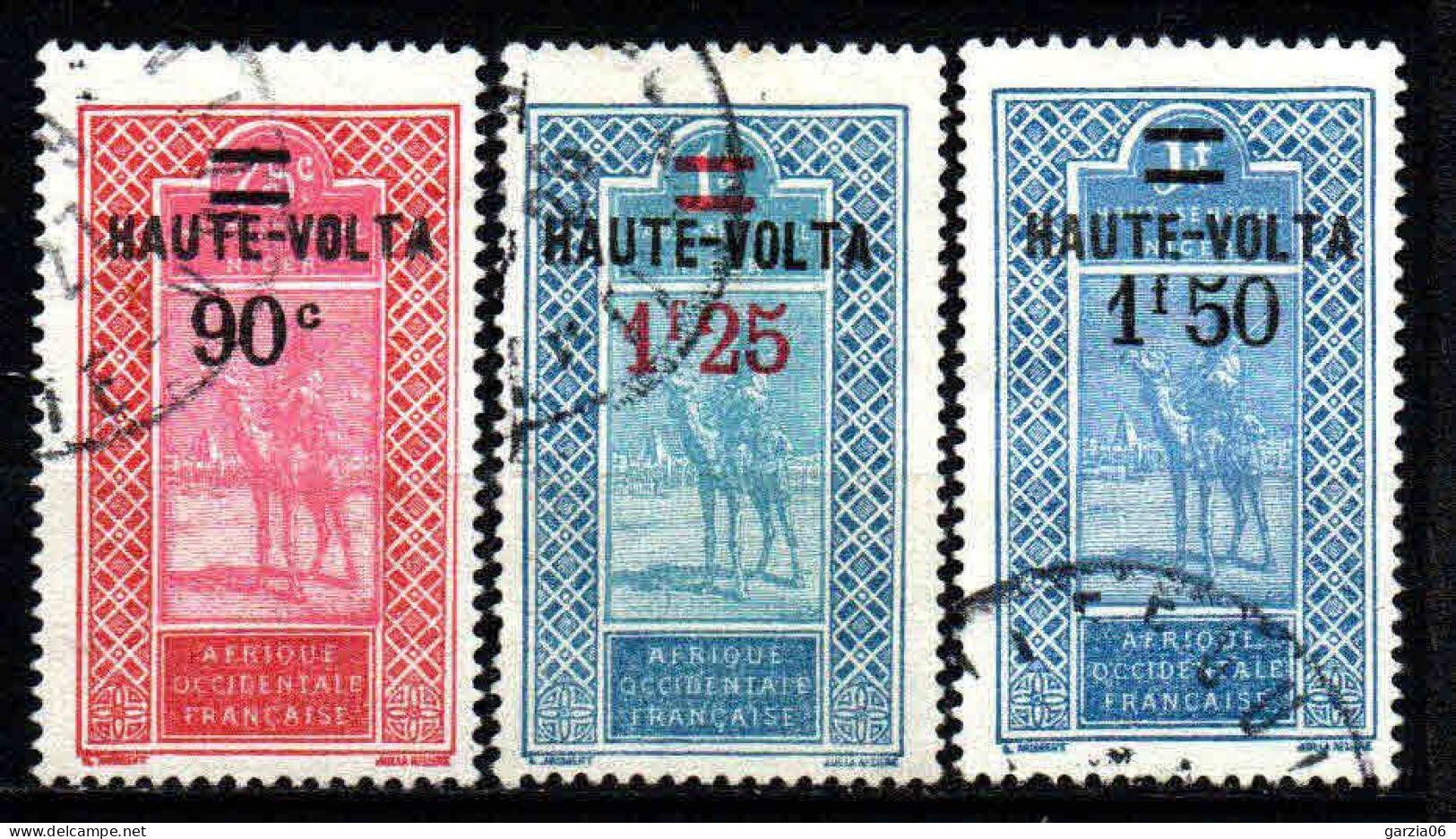 Haute Volta  - 1924  - Tb Antérieurs Surch  - N° 35 à 37 - Oblit - Used - Used Stamps