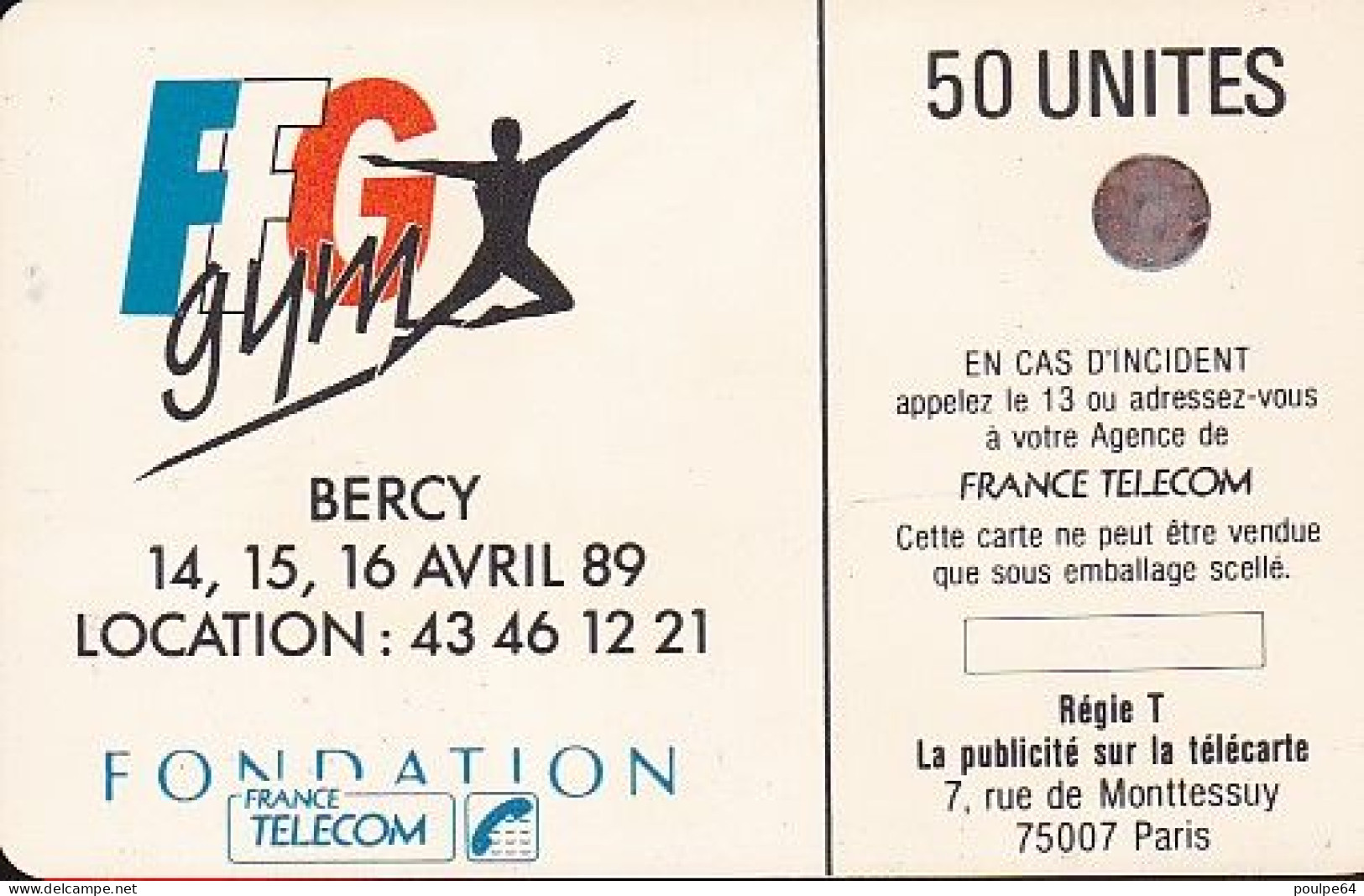 F63 03/1989 BERCY "Femme " 50 SC4on - 1989