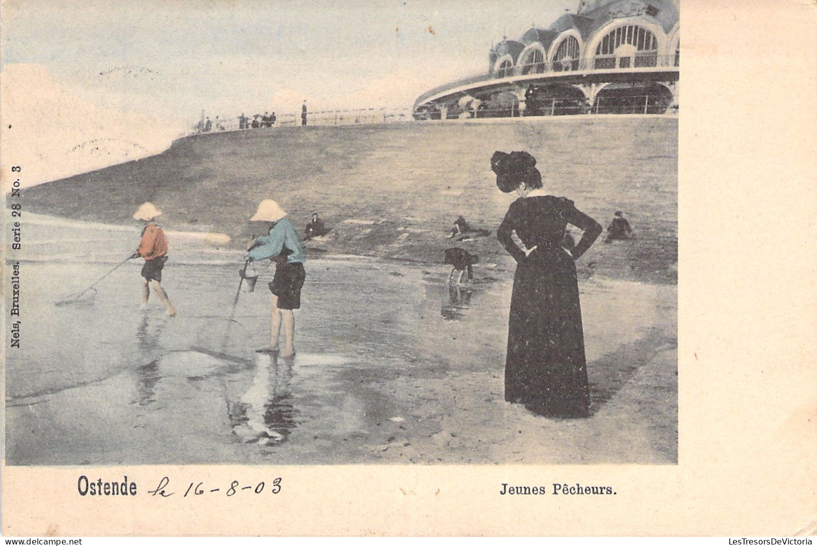 BELGIQUE - Ostende - Oostende - Nels - Jeunes Pecheurs - Carte Postale Ancienne - Oostende