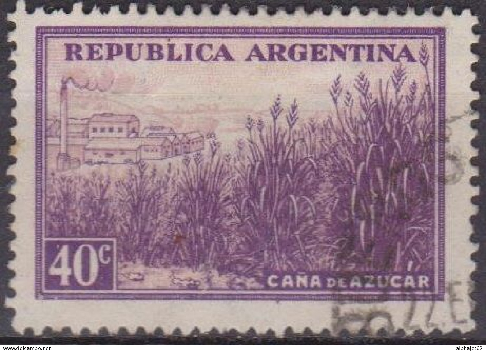 Economie - Agriculture - ARGENTINE - Canne à Sucre - N° 378 - 1935 - Used Stamps