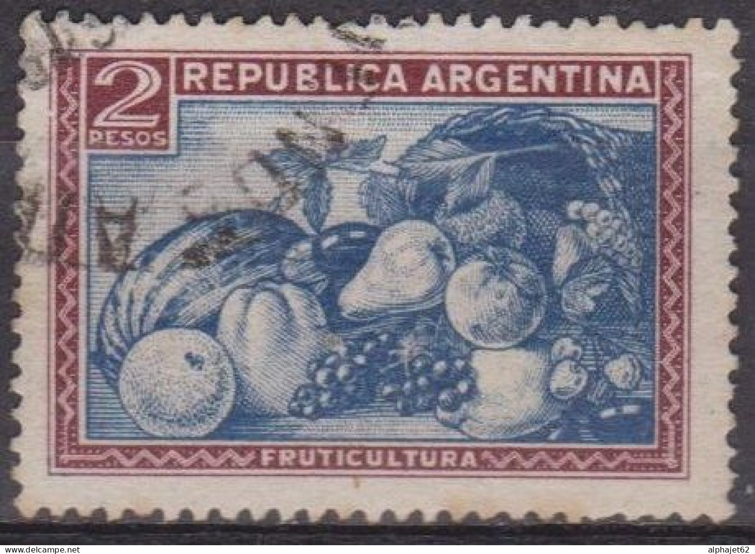 Economie - Agriculture - ARGENTINE - Fruits Et Légumes - N° 381 - 1935 - Used Stamps