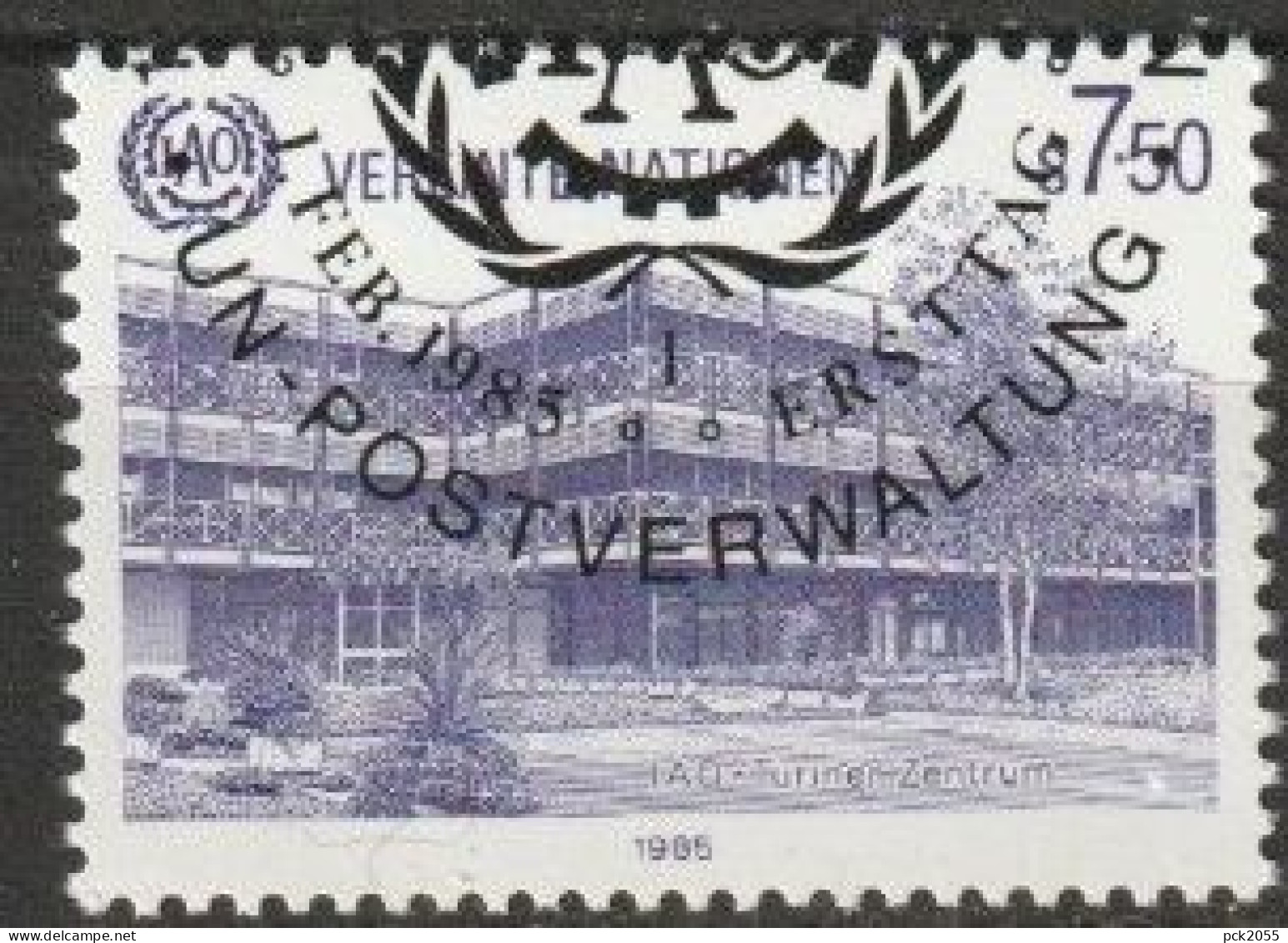 UNO Wien 1985 MiNr.47 Gest. 40.Jahre Turiner Zentrum Der Intern. Arbeitsorganisation ILO ( 2269) - Oblitérés