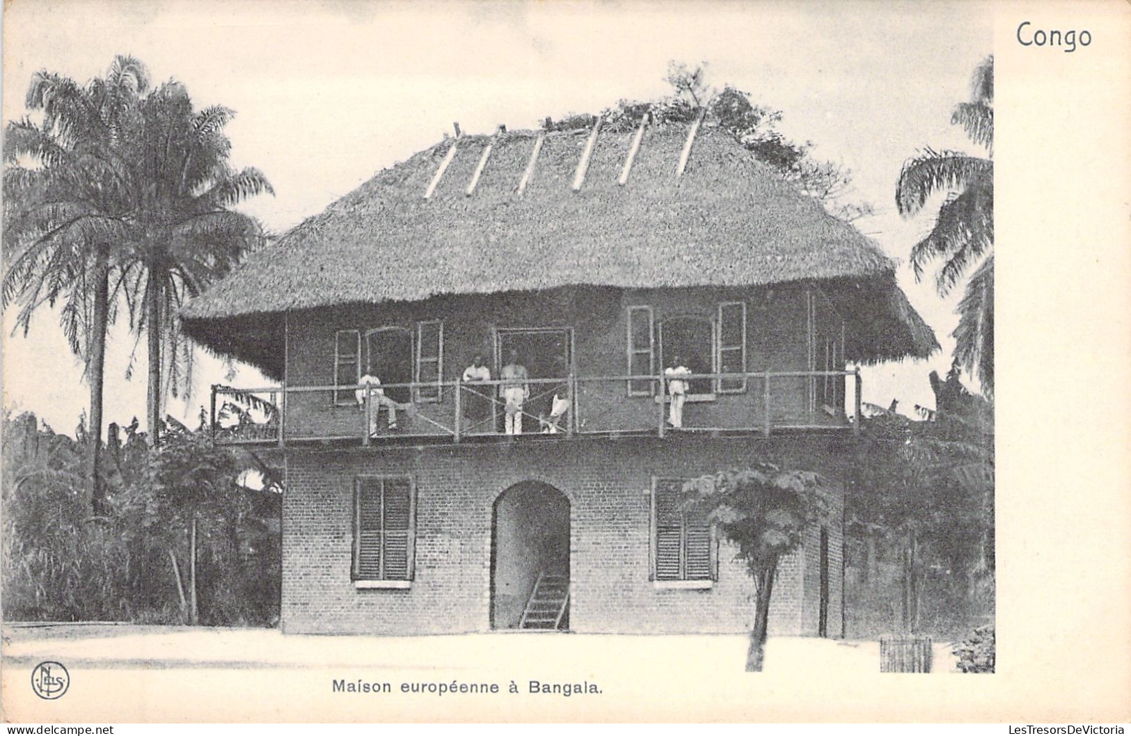 CONGO - Nels - Maison Européenne A Bangala - Carte Postale Ancienne - Belgisch-Kongo