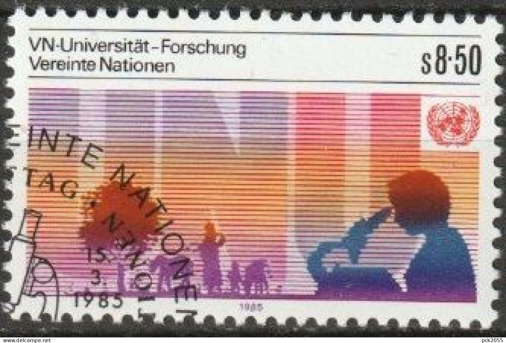 UNO Wien 1985 MiNr.48 Gest. 10.Jahre Universität Der UNO ( 2266) - Usati