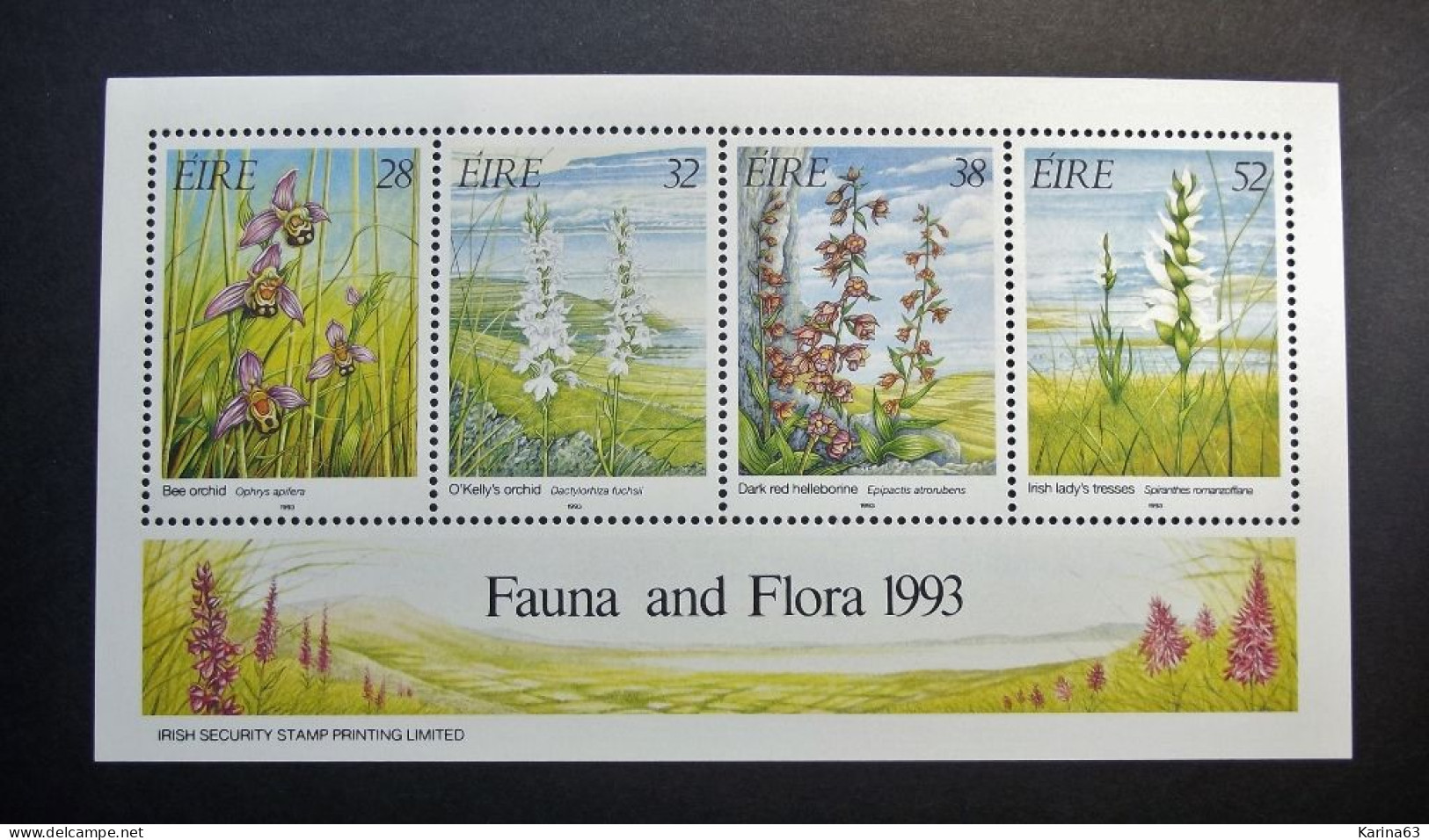 Ireland - Irelande - Eire 1993 - Y&T  N° 824 / 827 (4 Val.) Flora Wildflowers - Fleur Sauvage - Orchids - MNH - Postfris - Neufs