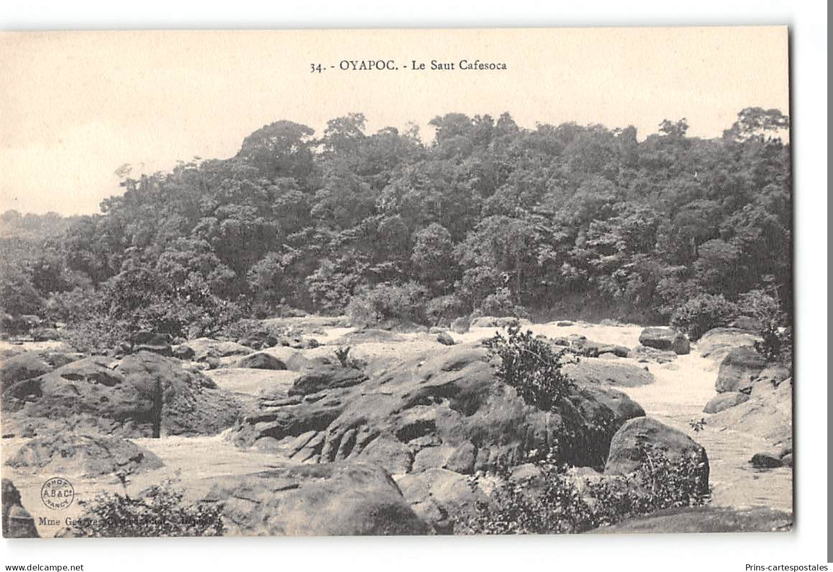 CPA Guyane Oyapoc Le Saut Cafesoca - Autres & Non Classés