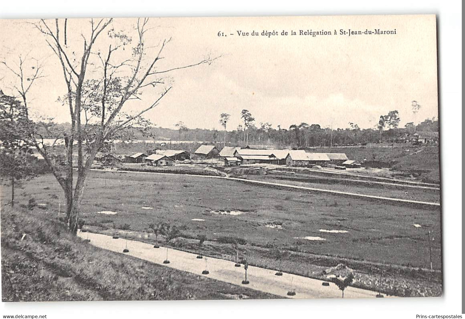 CPA Guyane Saint St Jean Du Maroni Vue Du Dépôt De La Relégation - Autres & Non Classés