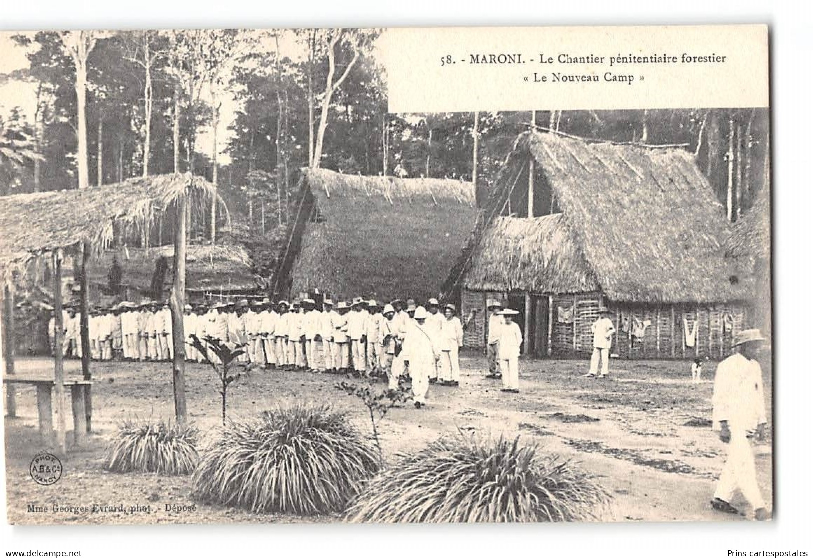 CPA Guyane Saint St Laurent Du Maroni Le Chantier Pénitentiaire Forestier Le Nouveau Camp  - Saint Laurent Du Maroni