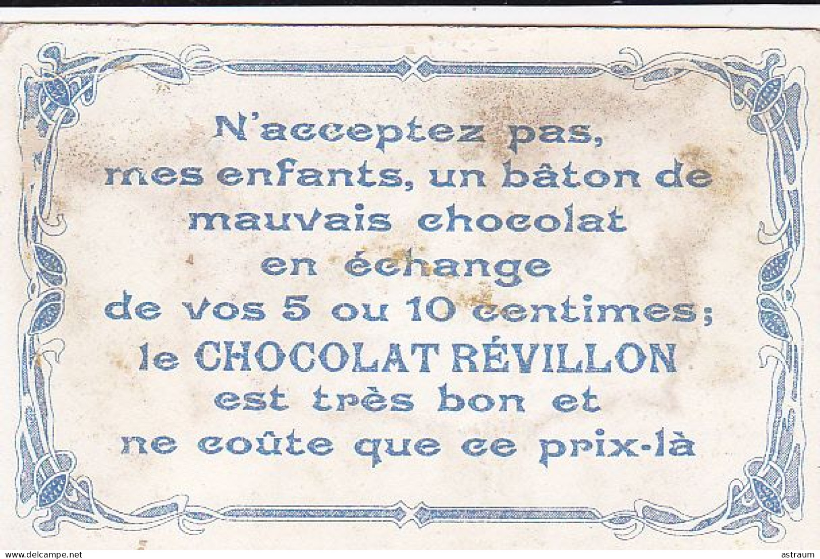Chromo Chocolat Revillon --il Etait Une Bergere - Revillon