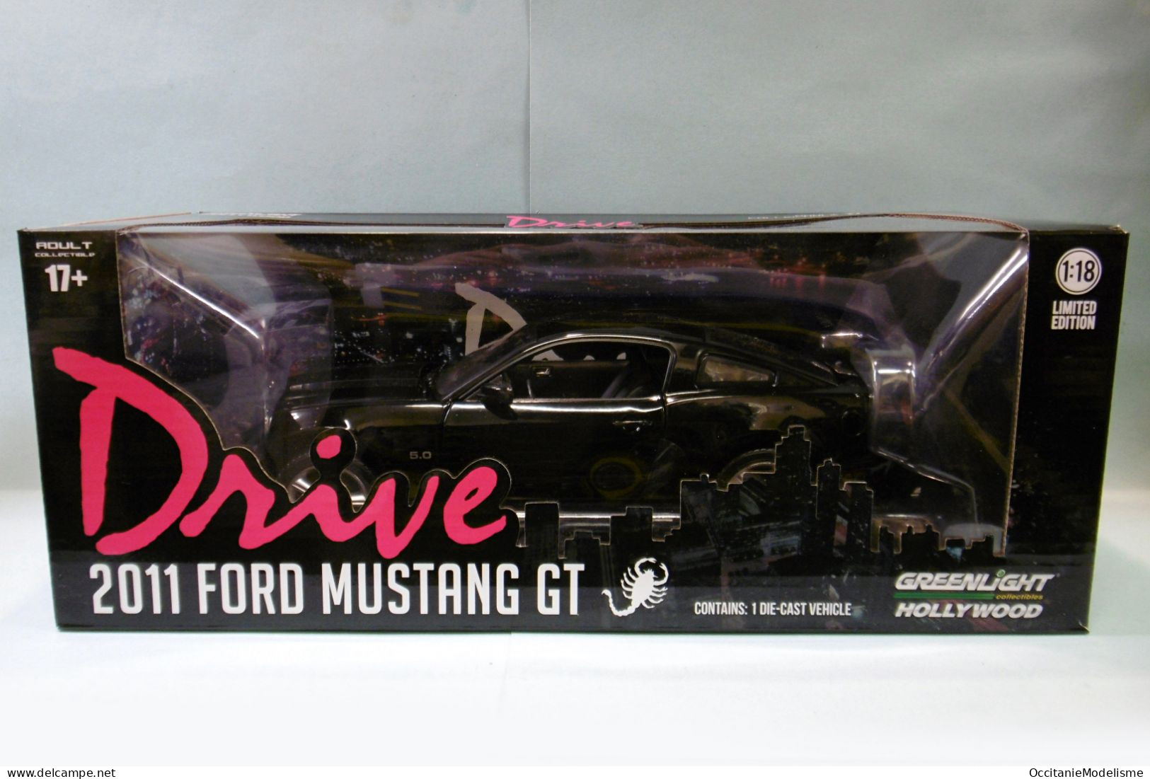 Greenlight - DRIVE FORD MUSTANG GT 2011 noir réf. 13609 Neuf NBO 1/18