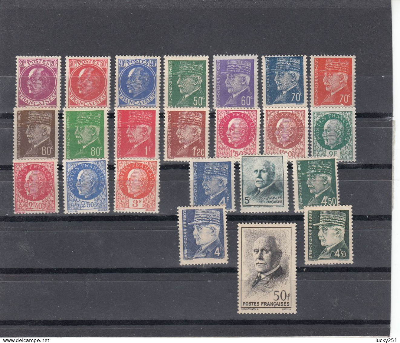 France - Année 1941/42 - Neuf** - N°YT 505/25** -  Effigies Du Maréchal Pétain - Unused Stamps