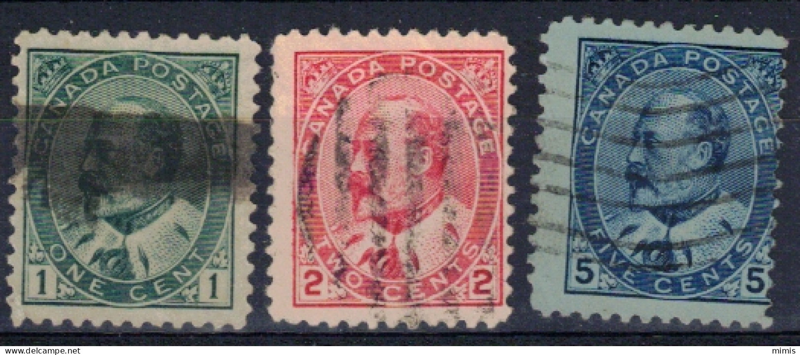 CANADA    1903   N° 78-79-80    Oblitérés - Used Stamps