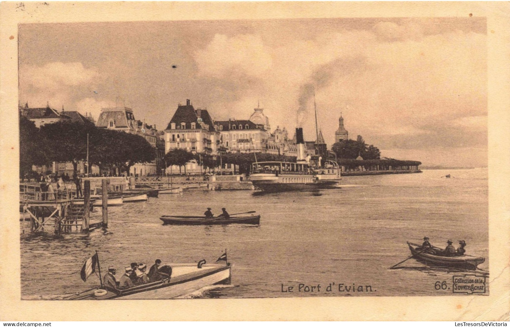 FRANCE - Evian Les Bains  - Le Port D'Evian - Carte Postale Ancienne - Evian-les-Bains