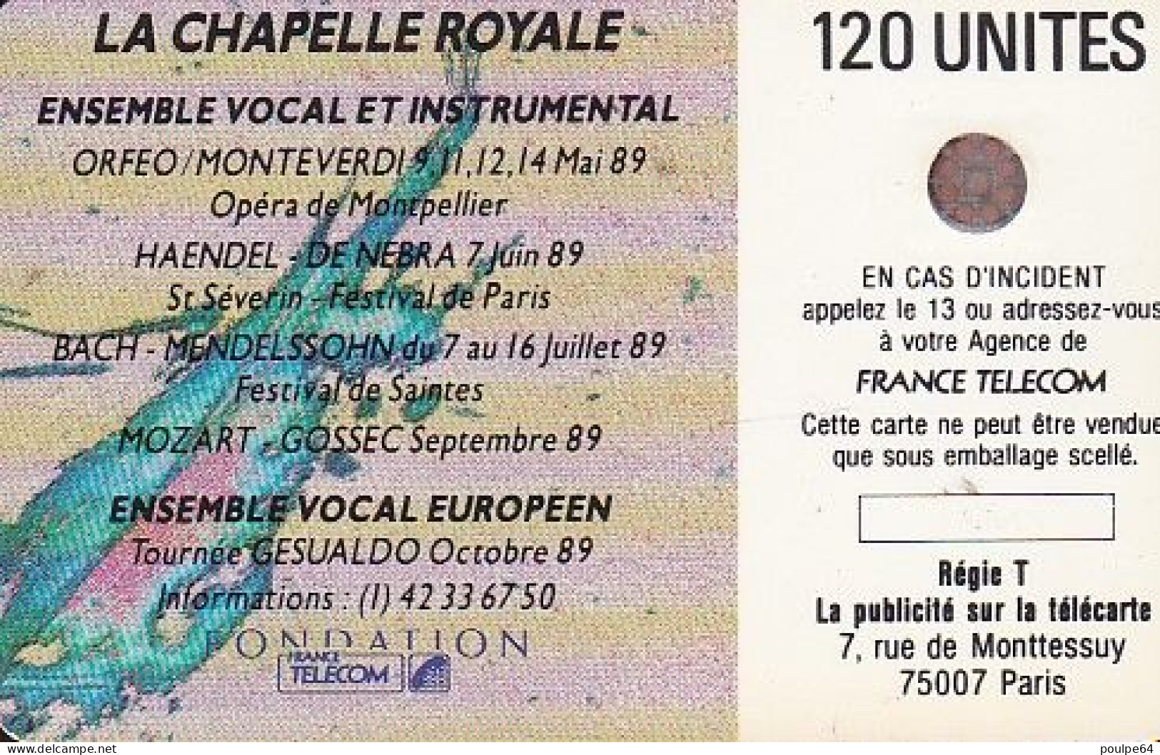 F78 06/1989 CHAPELLE ROYALE 120 SC4 - 1989