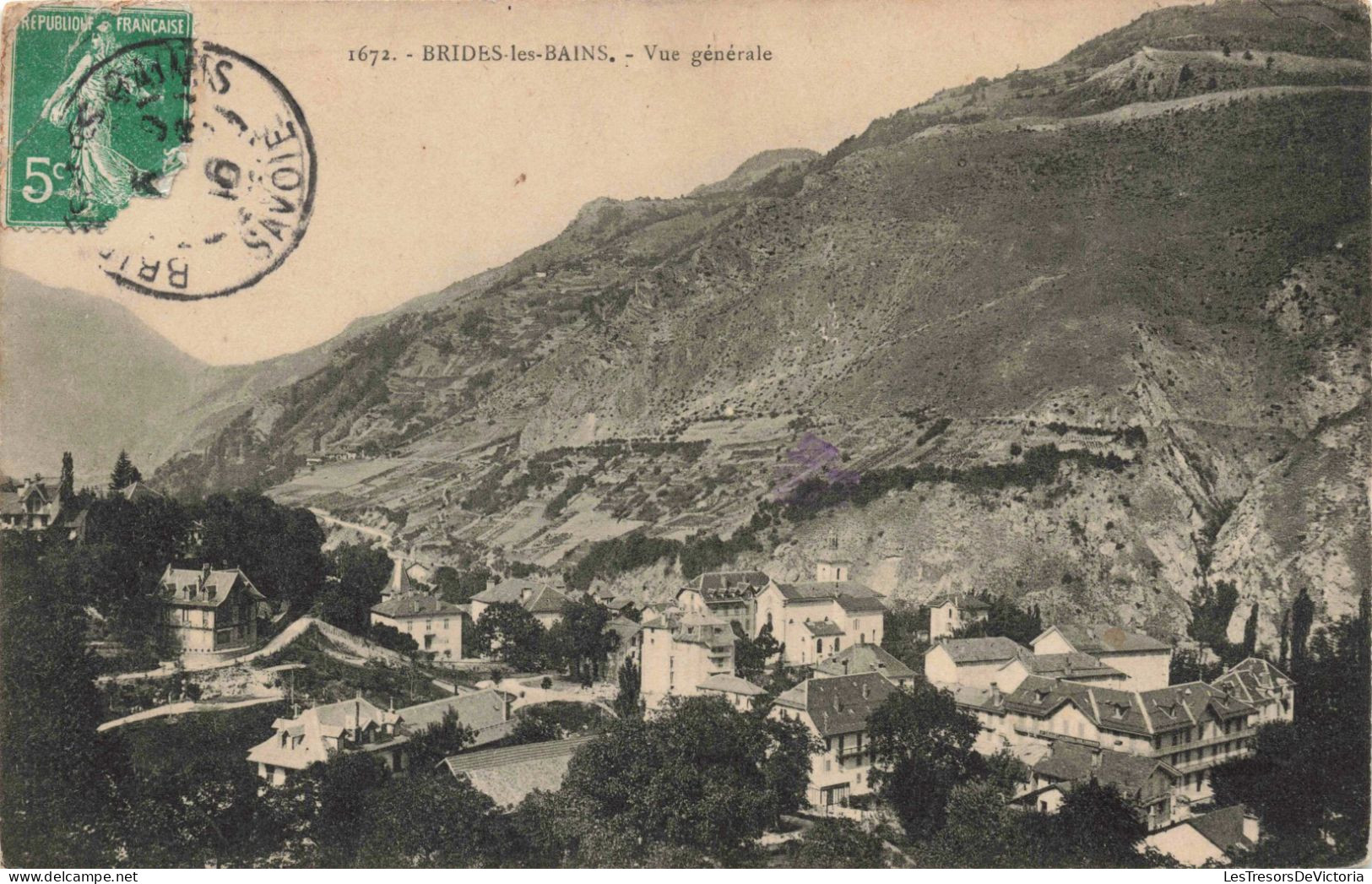 FRANCE - Brides-les-Bains - Vue Générale - Carte Postale Ancienne - Brides Les Bains