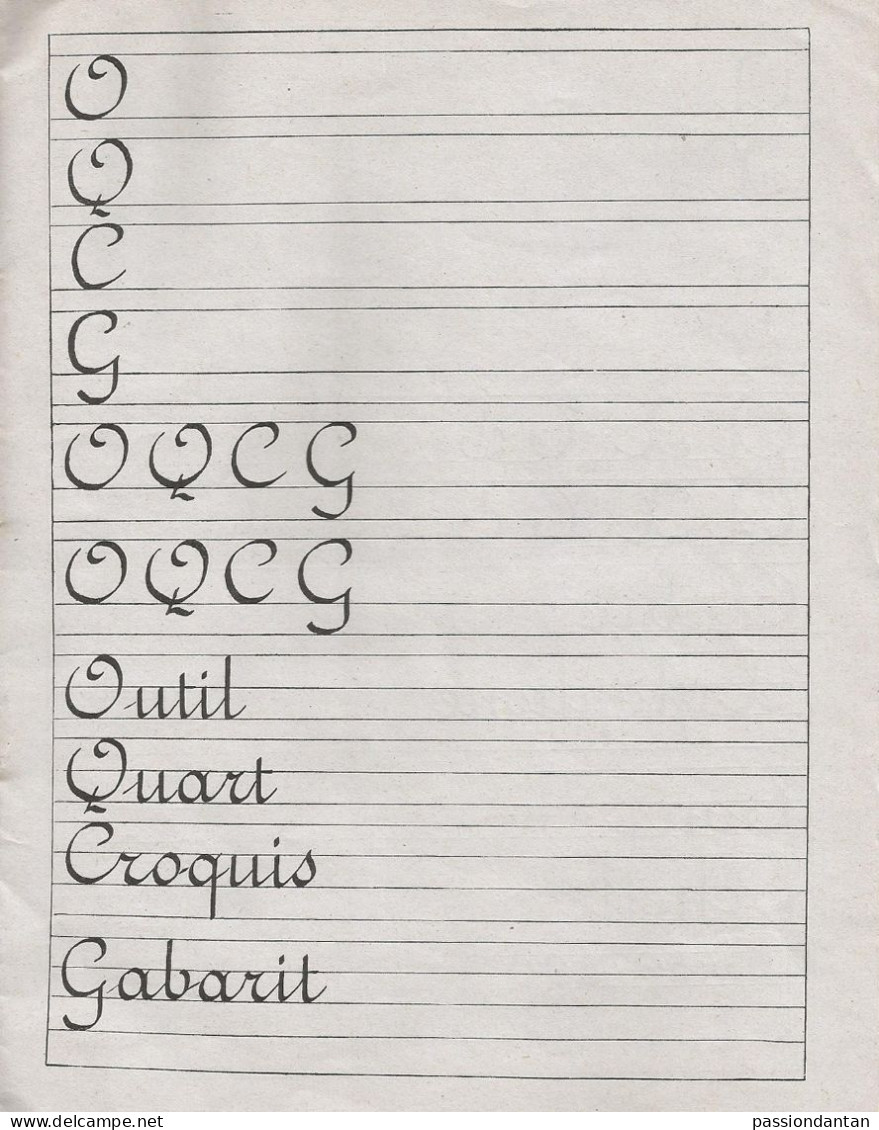 Cahier D'écriture Ronde En Conformité Avec Les Normes - Septembre 1931 - Diplômes & Bulletins Scolaires