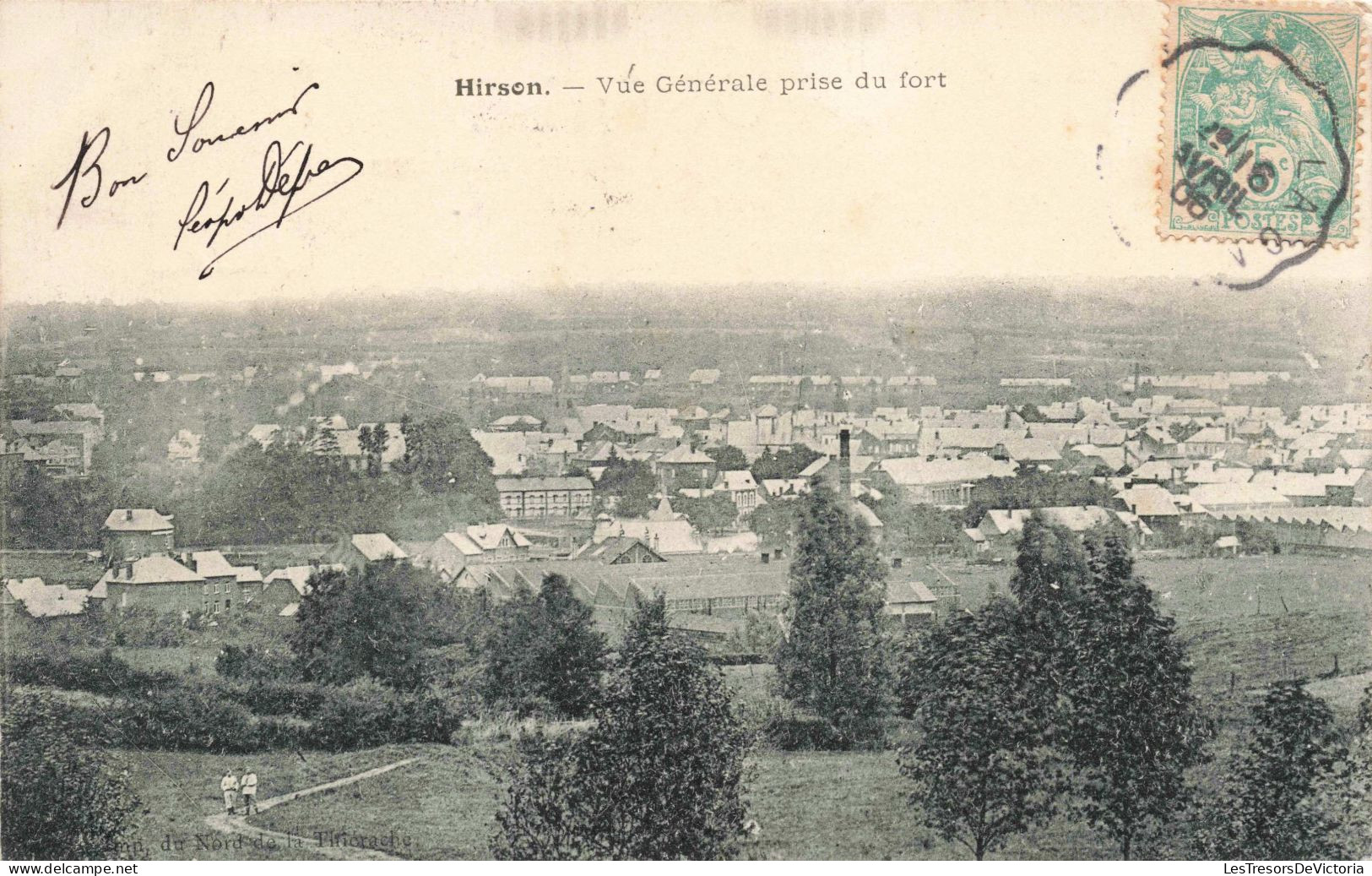 FRANCE - Hirson - Vue Générale Prise  Du Fort - Carte Postale Ancienne - Hirson