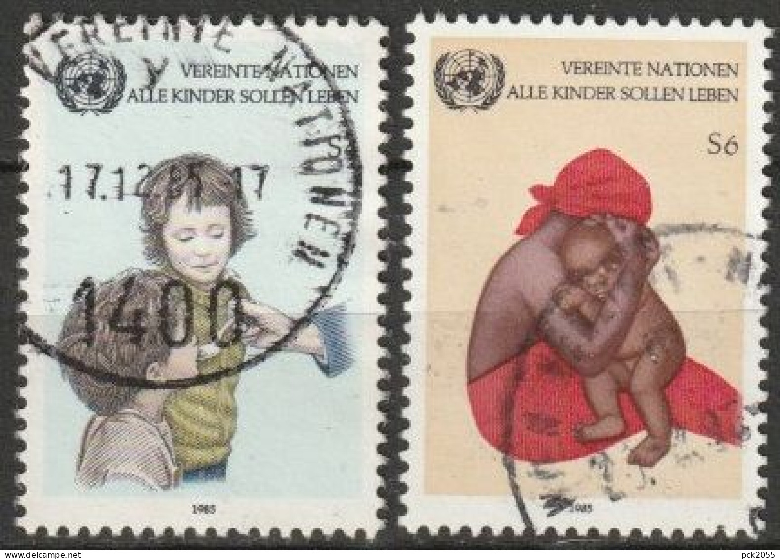 UNO Wien 1985 MiNr.53-54 O Gestempelt  UNICEF Gegen Kindersterblichkeit ( 2319) - Gebraucht