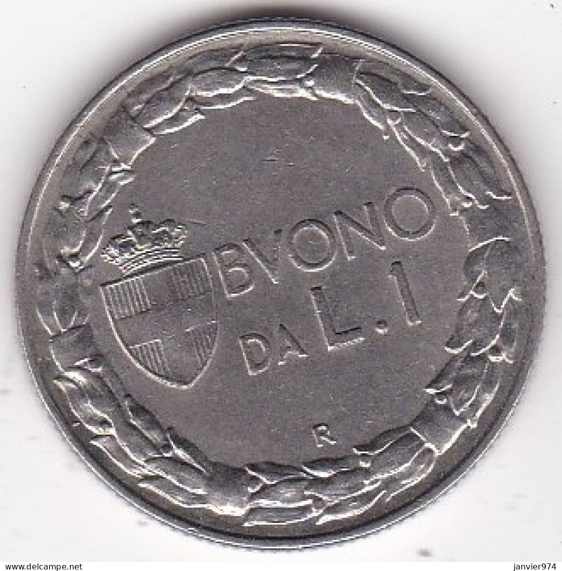 Italie Buono Da 1 Lire 1924 Vittorio Emmanuel III , En Nickel , KM# 62 - 1900-1946 : Victor Emmanuel III & Umberto II