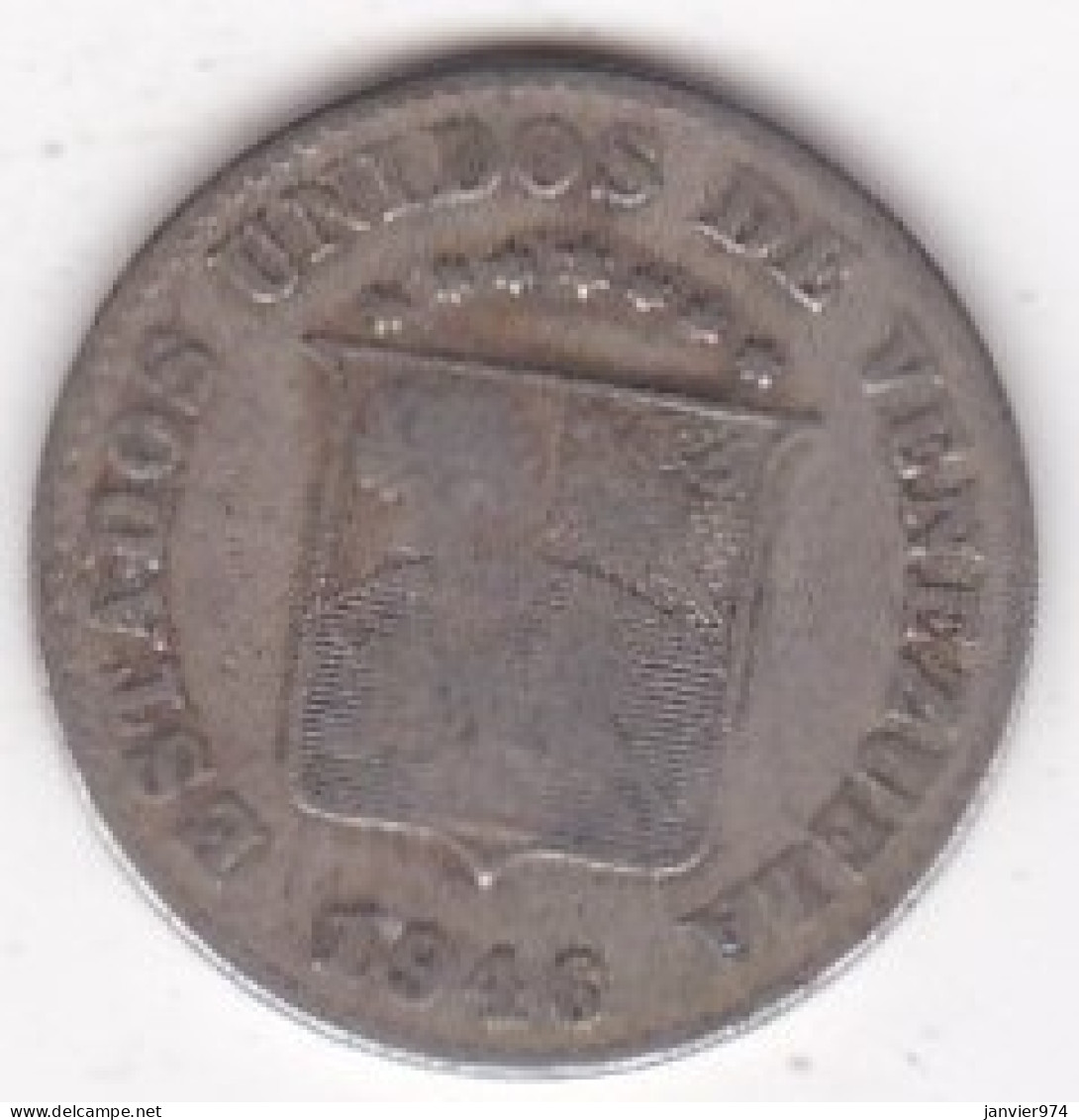 Venezuela 5 Centimos 1946, En Cupro Nickel , Y# 29a - Venezuela