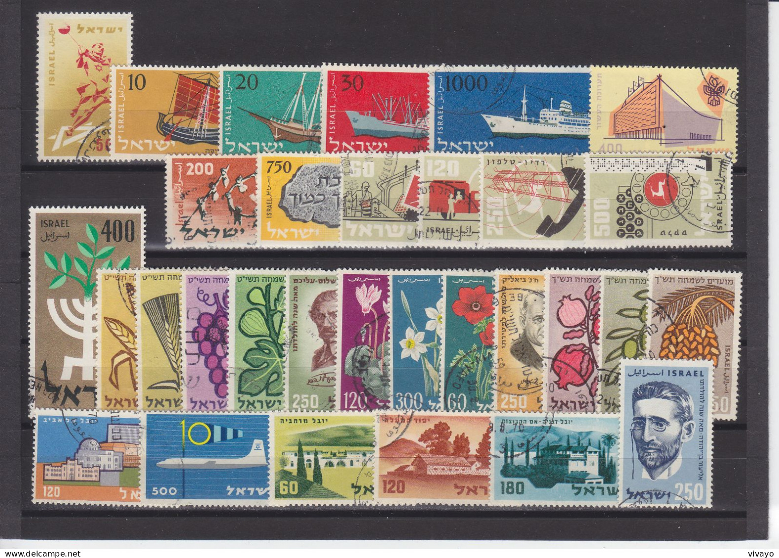 ISRAEL - O / FINE CANCELLED - 1958 / 1959 - COMPLETE YEARS - Mi. 159/190 - Used Stamps (without Tabs)