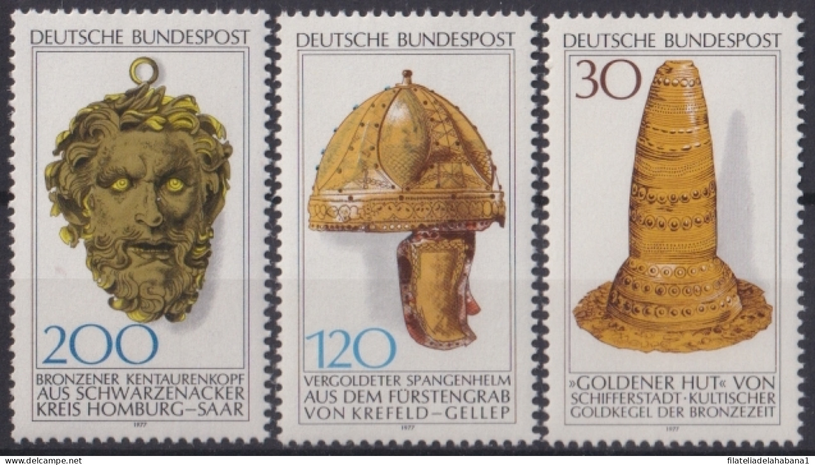 F-EX44692 GERMANY MNH 1977 ARCHEOLOGY ARTEFACTS TREASURES DISCOVERY.  - Archéologie