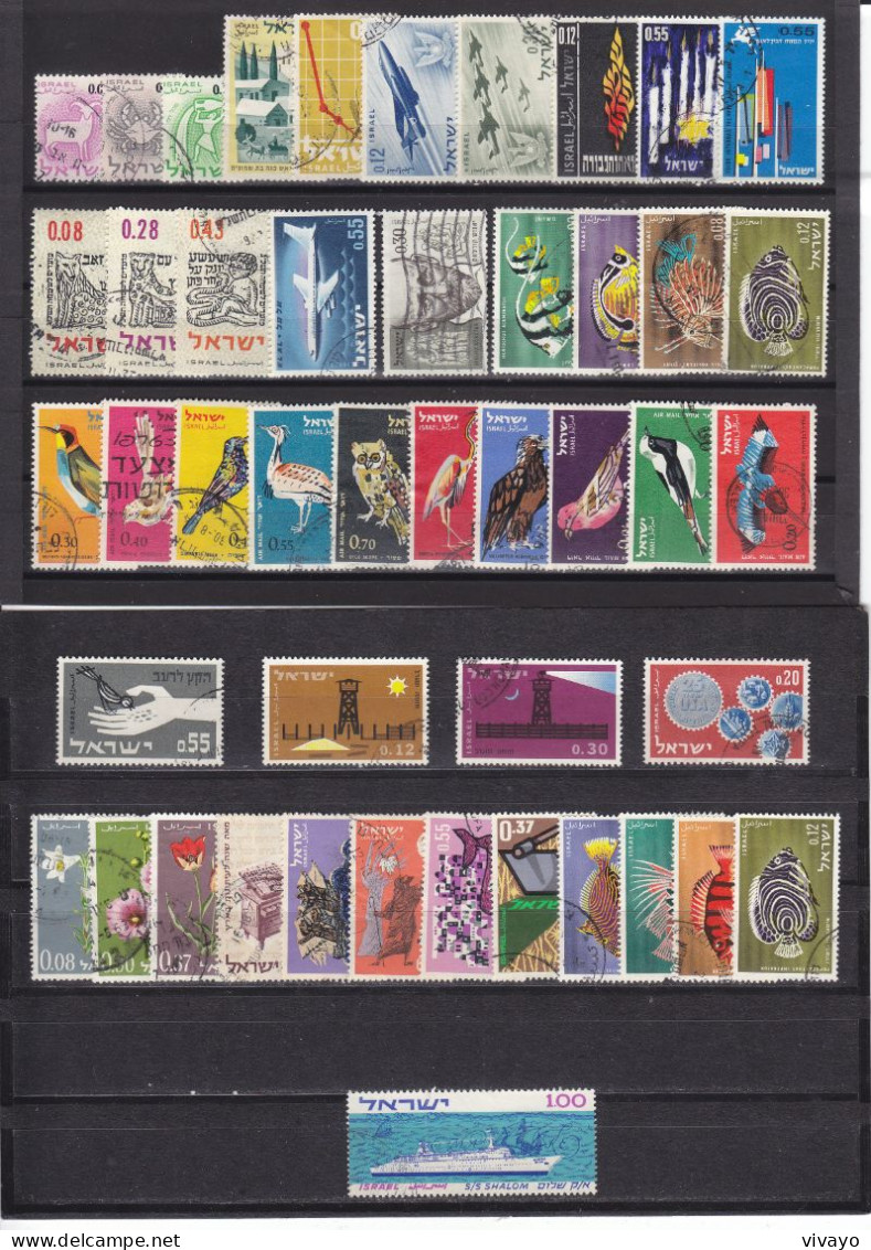 ISRAEL - O / FINE CANCELLED - 1962 / 1963 - COMPLETE YEARS  (WITHOUT BL. 4) -  Mi. 249/295 - Used Stamps (without Tabs)