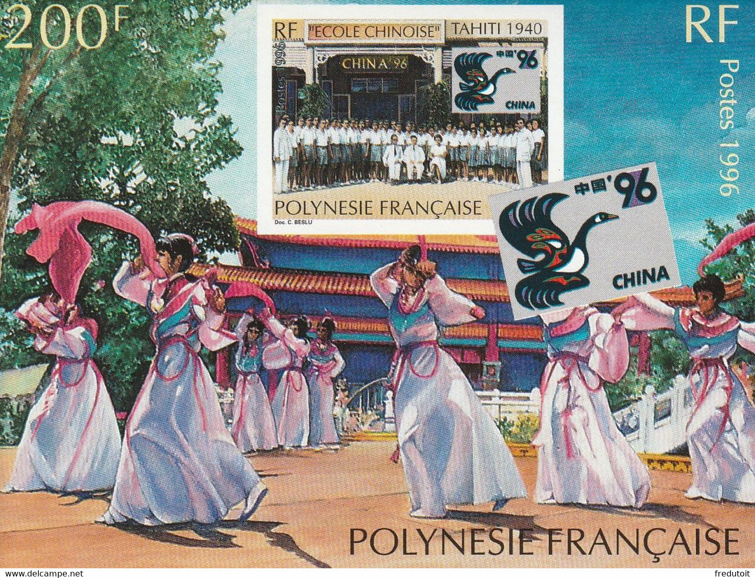 POLYNESIE - BLOC N°21 ** (1996) China'96 - Hojas Y Bloques