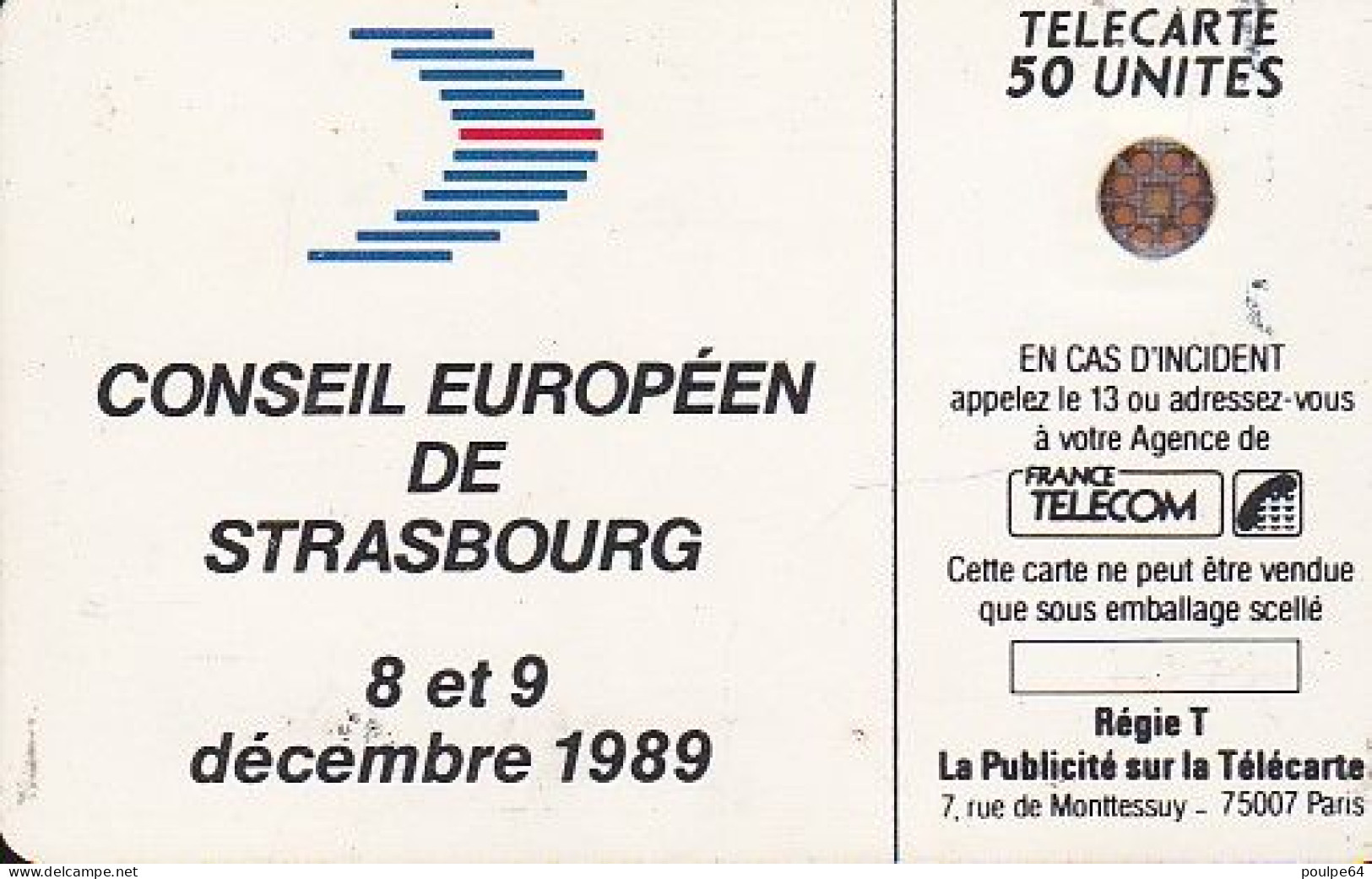 F107 11/1989 COMMUNAUTÉ EUROPÉENNE 50 SC4on - 1989