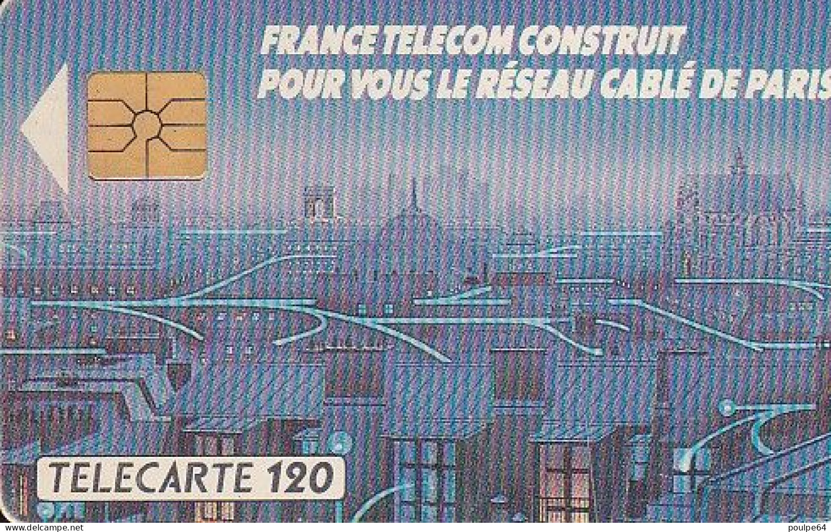 F110 11/1989 RÉSEAU CABLÉ DE PARIS 120 GEM - 1989