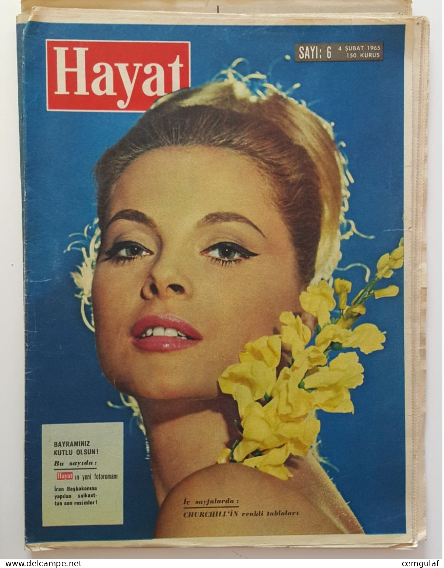 LIFE Magazine TURKISH EDITION (FASHION, CINEMA, NEWS,ADS) HAYAT 06/1965 VIRNA LISI - Cinema & Television