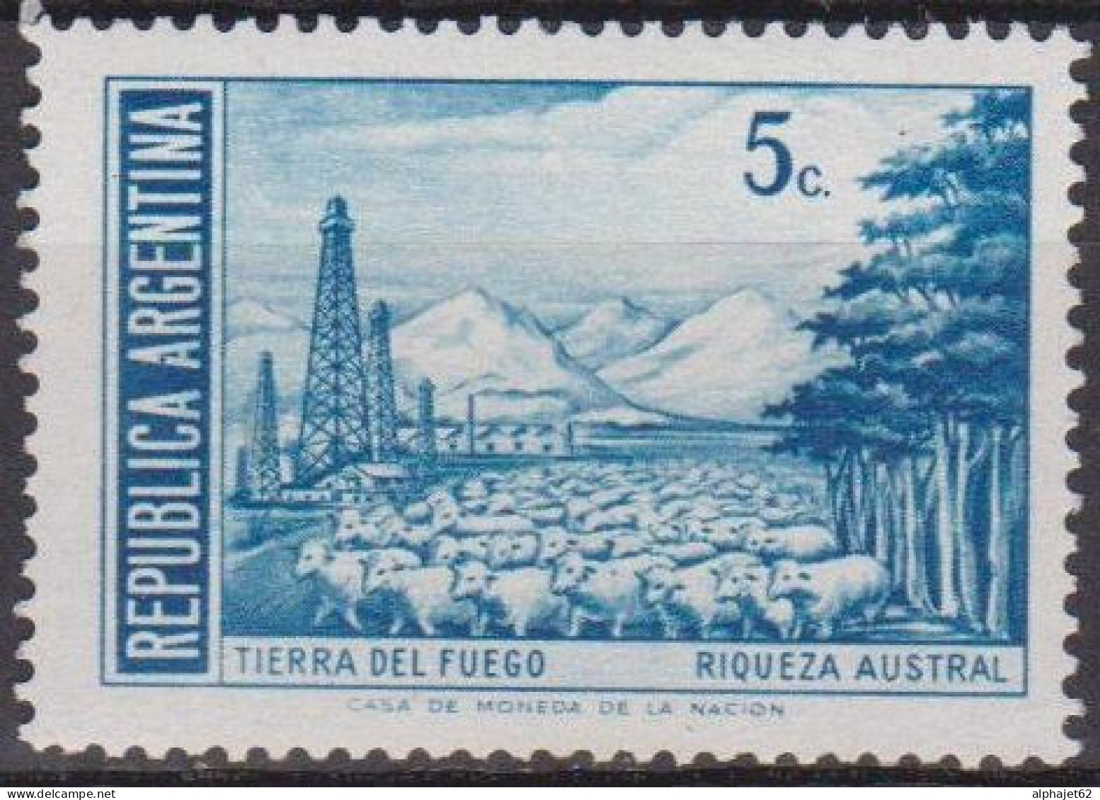 Moutons.- ARGENTINE - Pétrole De La Terre De Feu - N° 912 * - 1972 - Ongebruikt