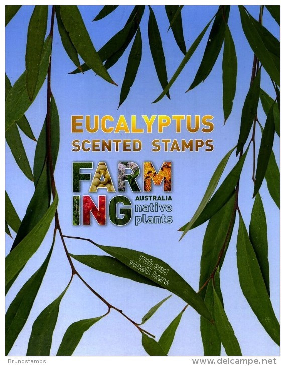 AUSTRALIA - 2011  EUCALYPTUS SCENTED STAMPS SHEETLET  MINT NH ORIGINAL FOLDER - Blocks & Sheetlets