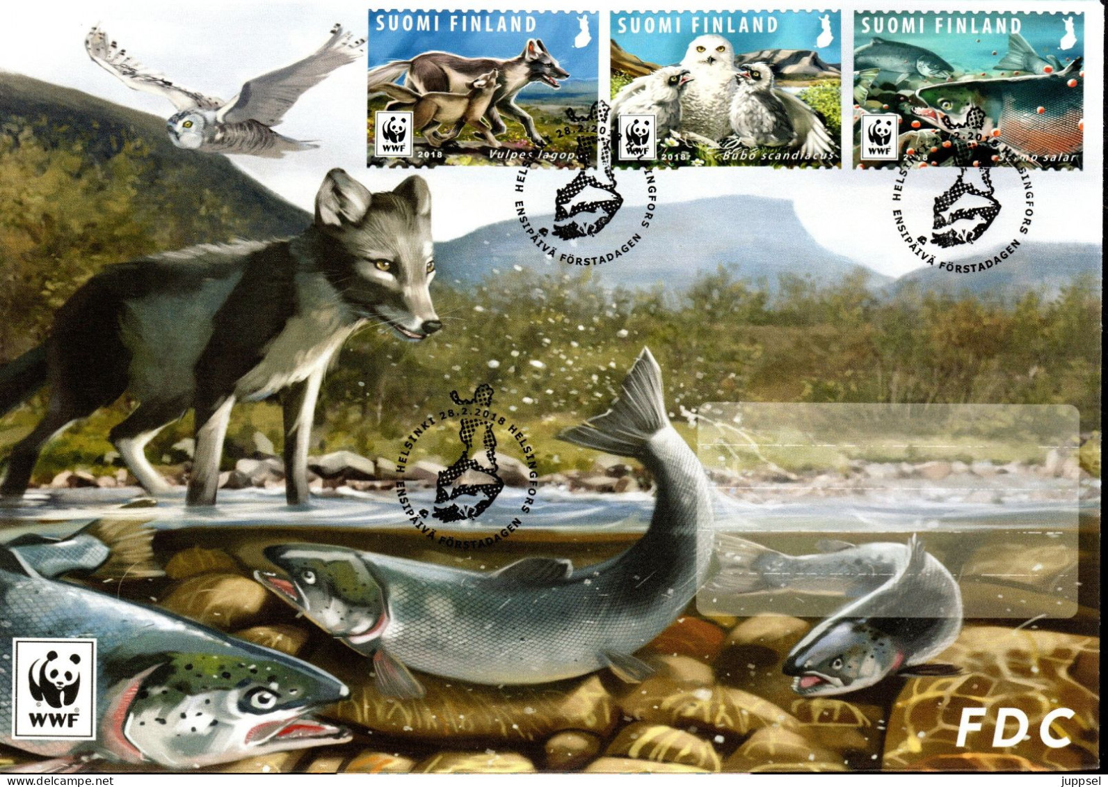 WWF Local FDC FINLAND   /   FINLANDE,  Lettre De Première Jour  -  2018 - Andere & Zonder Classificatie