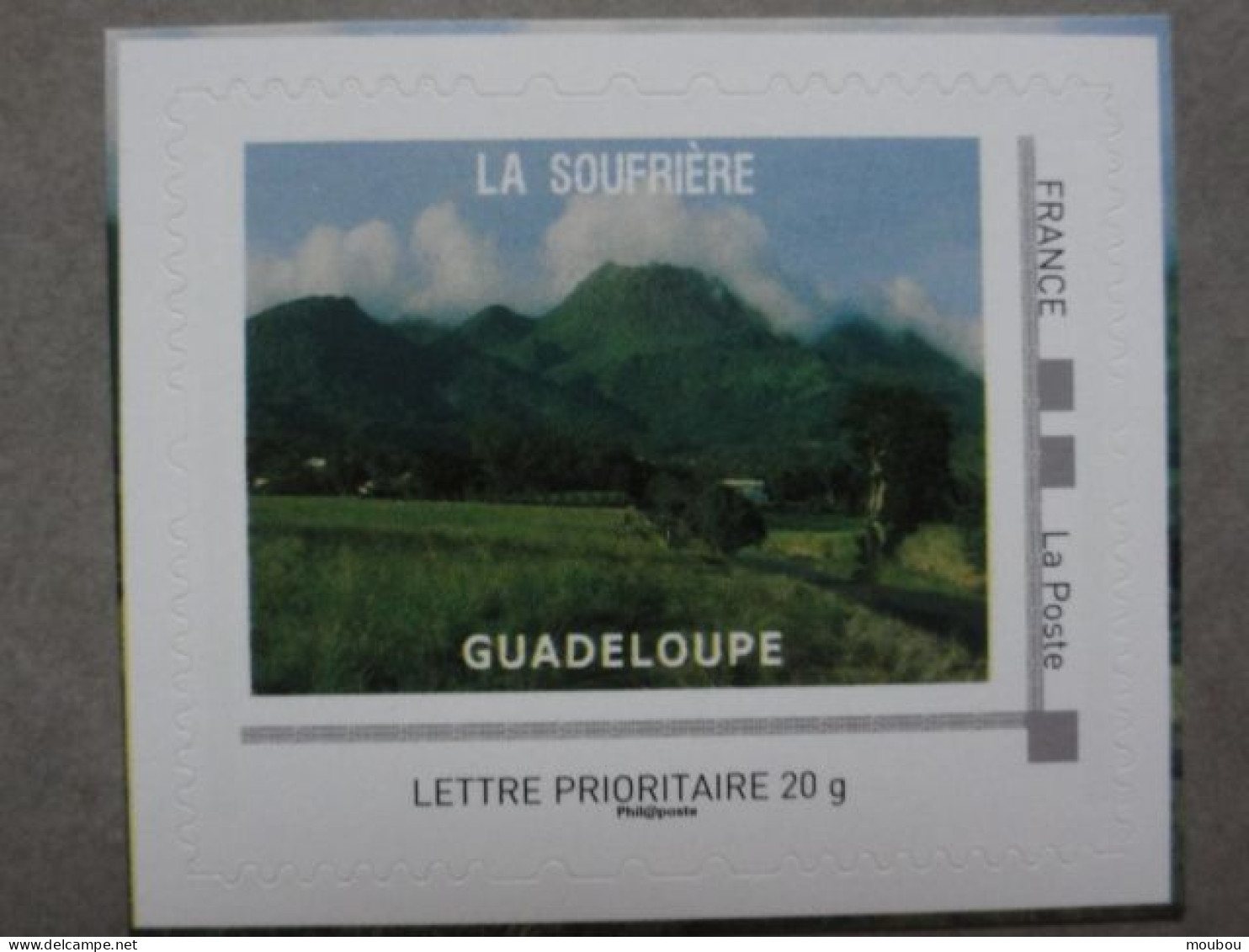 Soufrière (Guadeloupe) - Timbre Autocollant Issu Collector "Géants Du Feu"- 2011 - Volcans