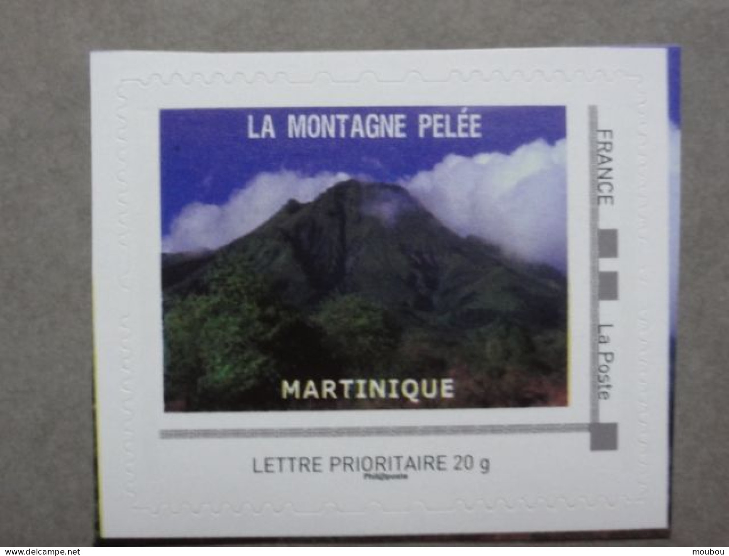 Montagne Pelée (Martinique) - Timbre Autocollant Issu Collector "Géants Du Feu"- 2011 - Volcanes