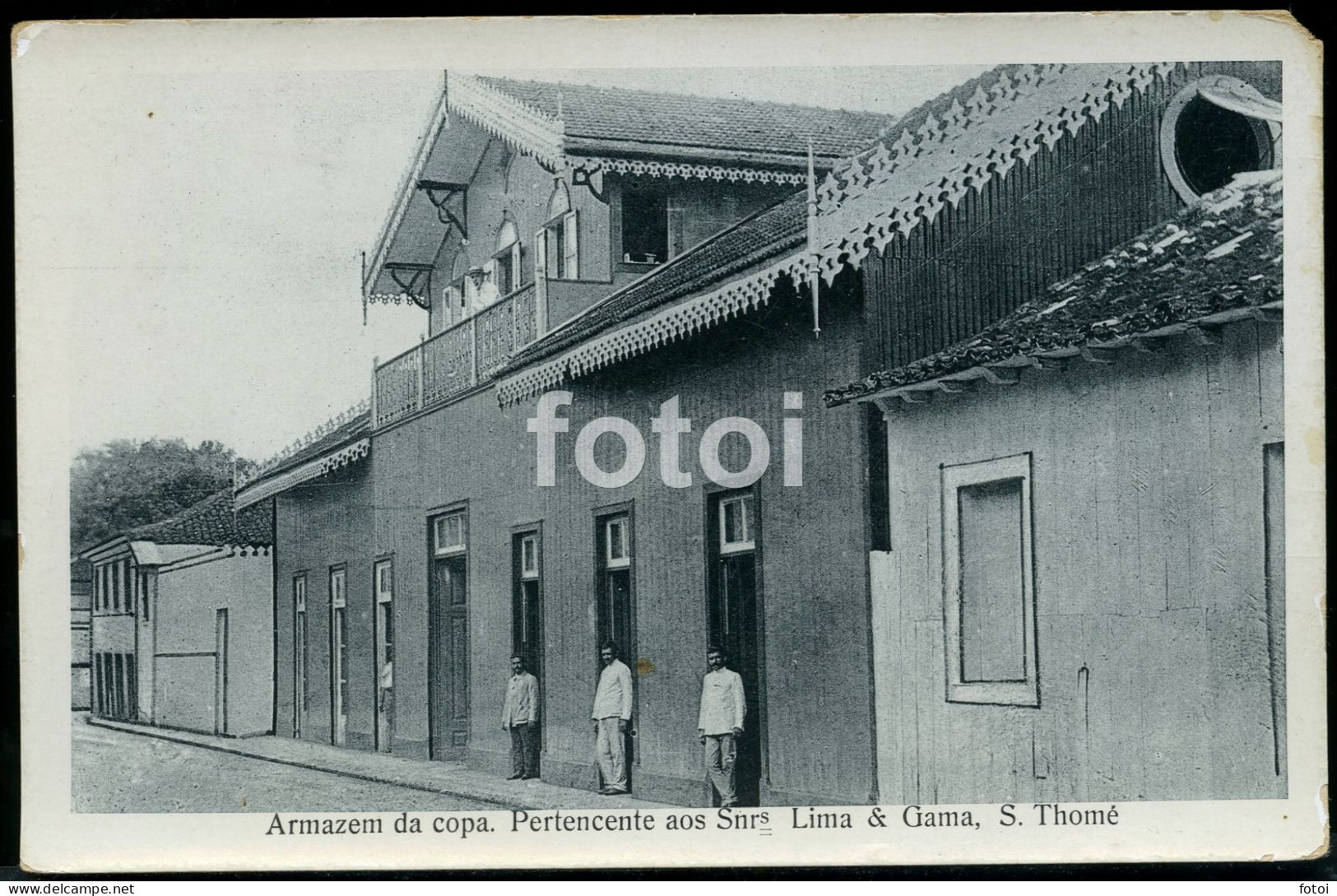 OLD POSTCARD WAREHOUSE SAO TOME THOME AFRICA - Santo Tomé Y Príncipe